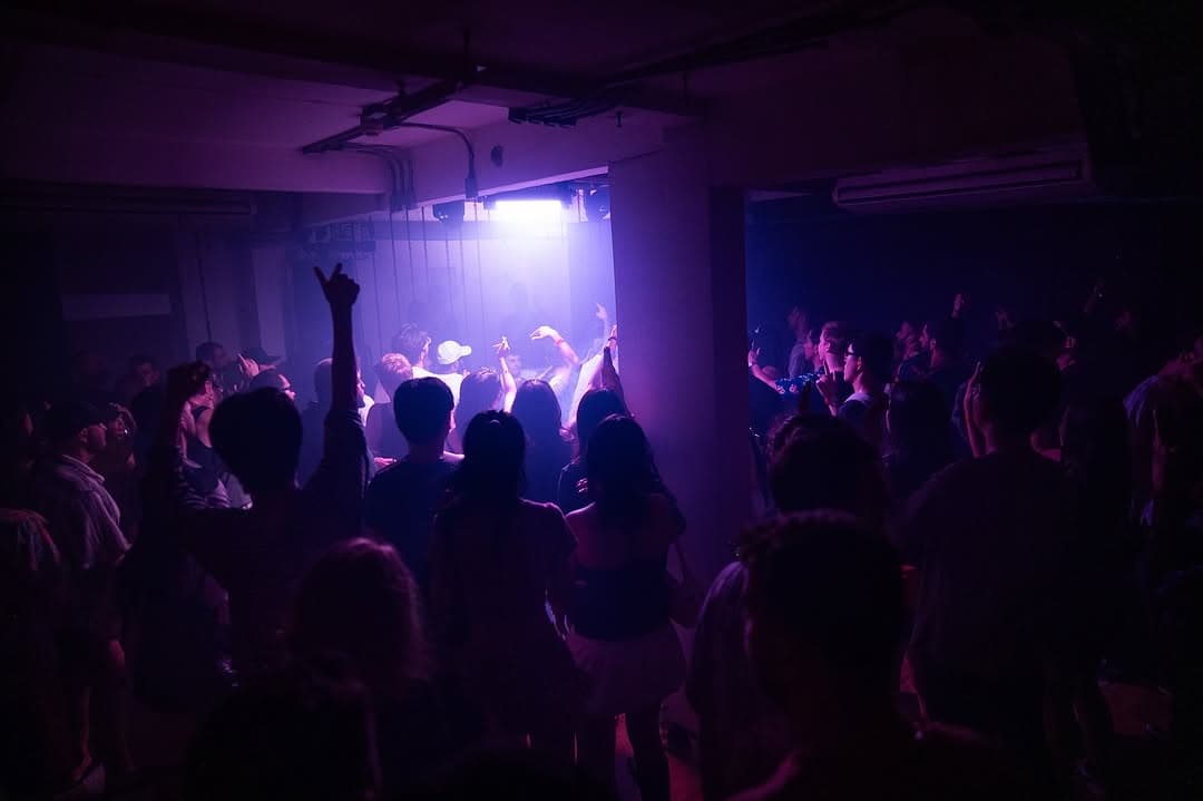Subwerk Bangkok purple-lit dancefloor packed with ravers