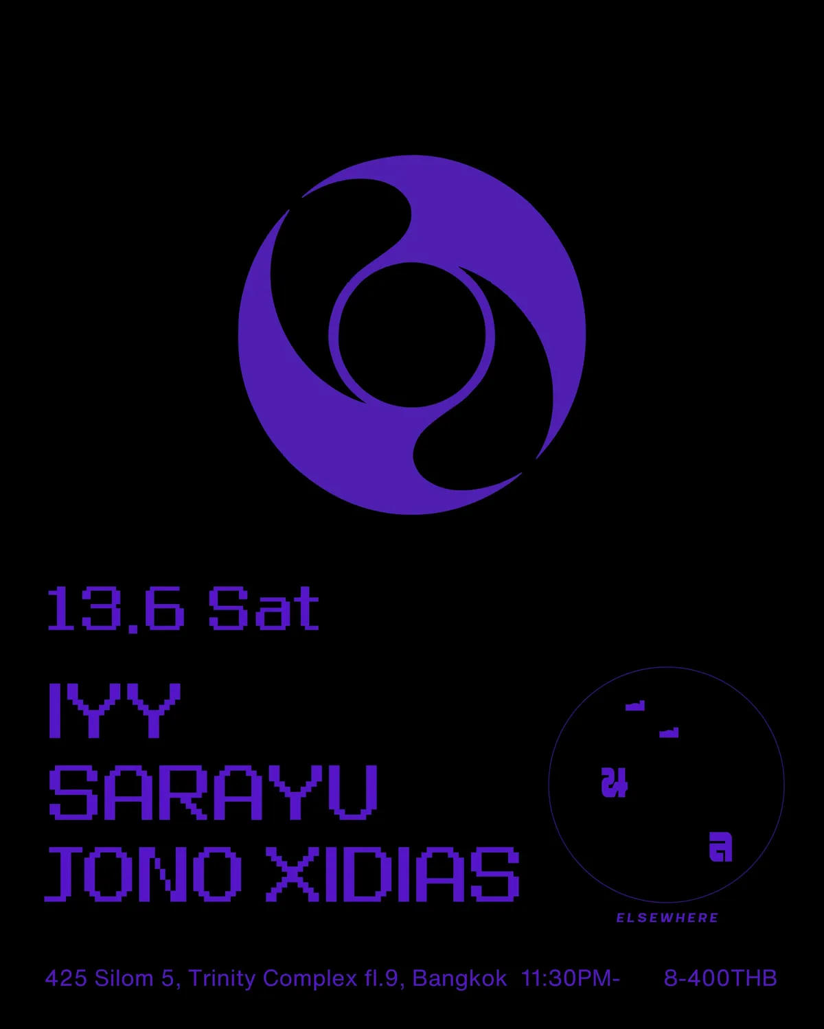Saturday Lineup: IVY, Sarayu, Jono Xidias