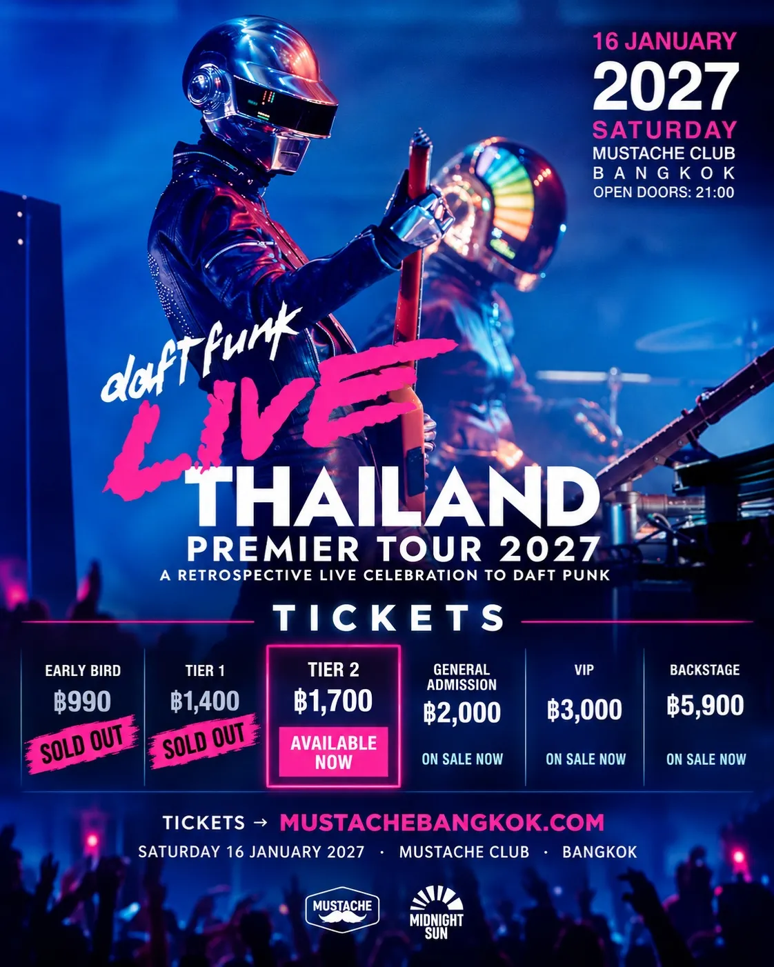 DAFT FUNK LIVE THAILAND PREMIER TOUR 2027